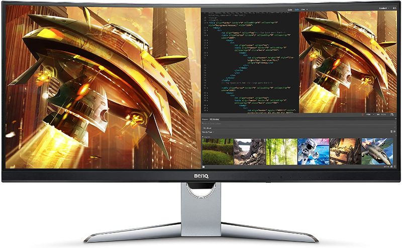 Photo 1 of BenQ EX3501R Ultrawide Curved Gaming Monitor | 34 inch class (35 Inch) | 21:9 QHD (3440 X 1440) | 100Hz | HDR | FreeSync
