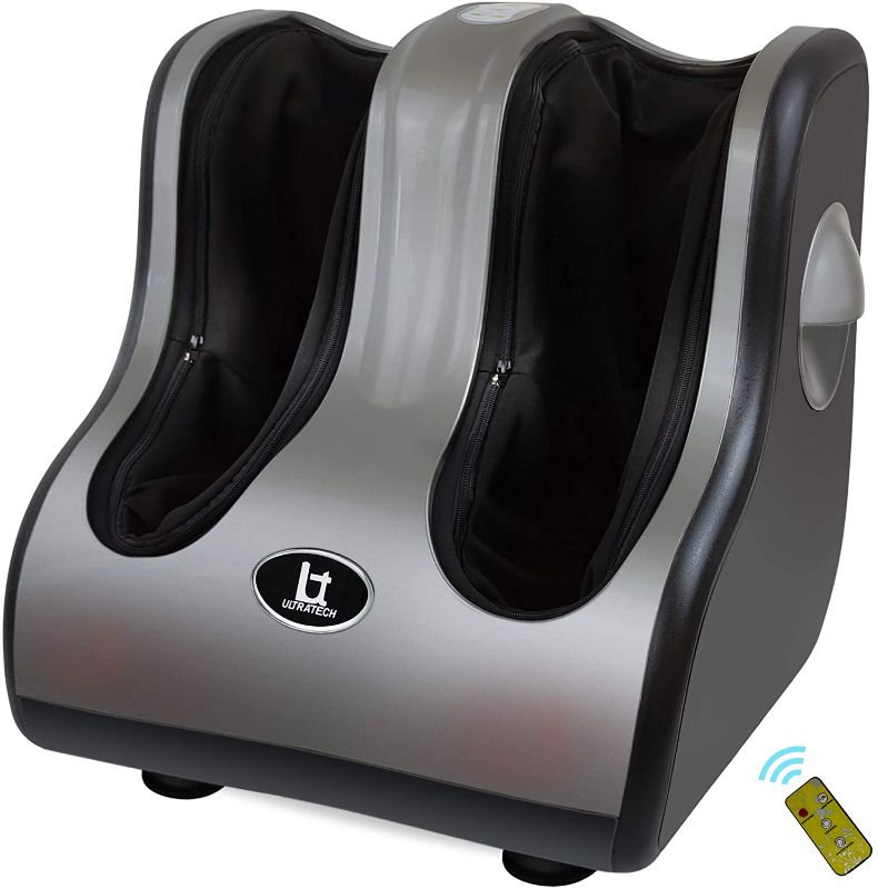 Photo 1 of Foot Massager Machine Shiatsu Foot and Calf/Leg Massager with Heat, Vibration, Kneading, Rolling, Scraping Personal Health Studio Feet Calves Massage for Pain Relief Plantar Fasciitis
