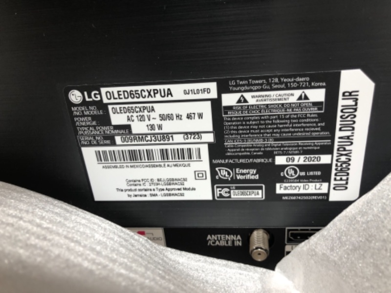 Photo 4 of LG OLED65CXPUA Alexa Built-in CX 65-inch 4K Smart OLED TV (2020 Model)
