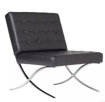 Photo 1 of STUDIO DESIGNS INSPIRING CREATIVITY WWW.STUDIODESIGNS.COM Studio Designs Home Modern Atrium Accent Chair Lounge Chair for Living Room Bedroom Bonded Leather B