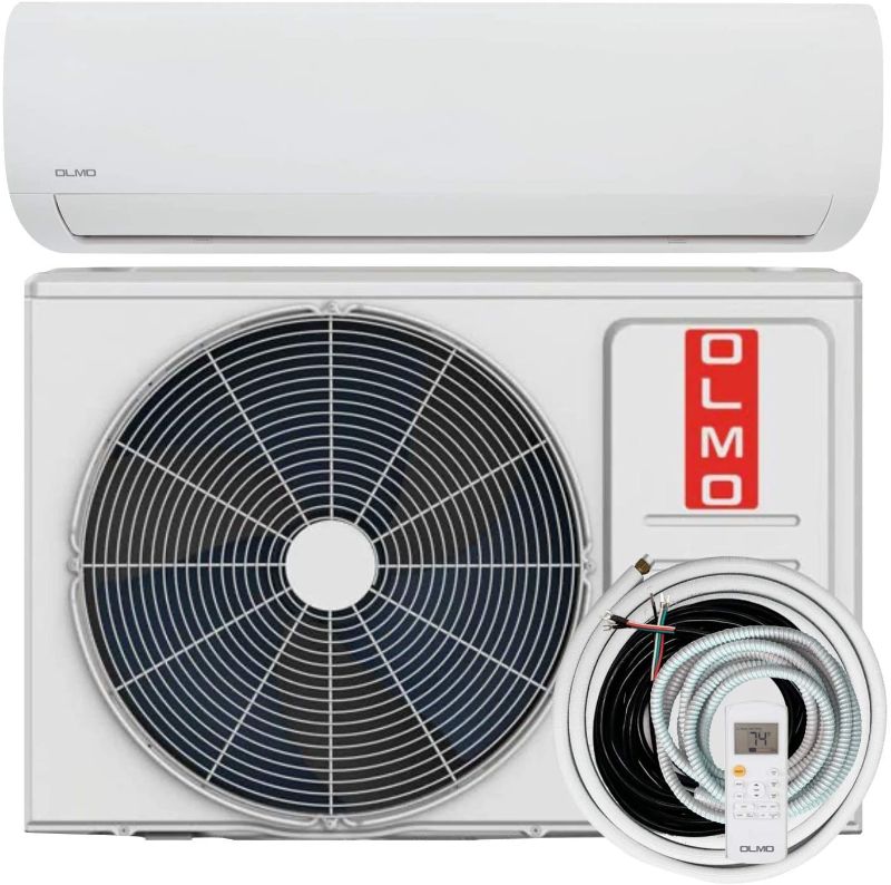 Photo 1 of OLMO Alpic 12,000 BTU, 110/120V Ductless Mini Split Air Conditioner Heat Pump with 16ft Installation Kit
PREVIOUSLY USED