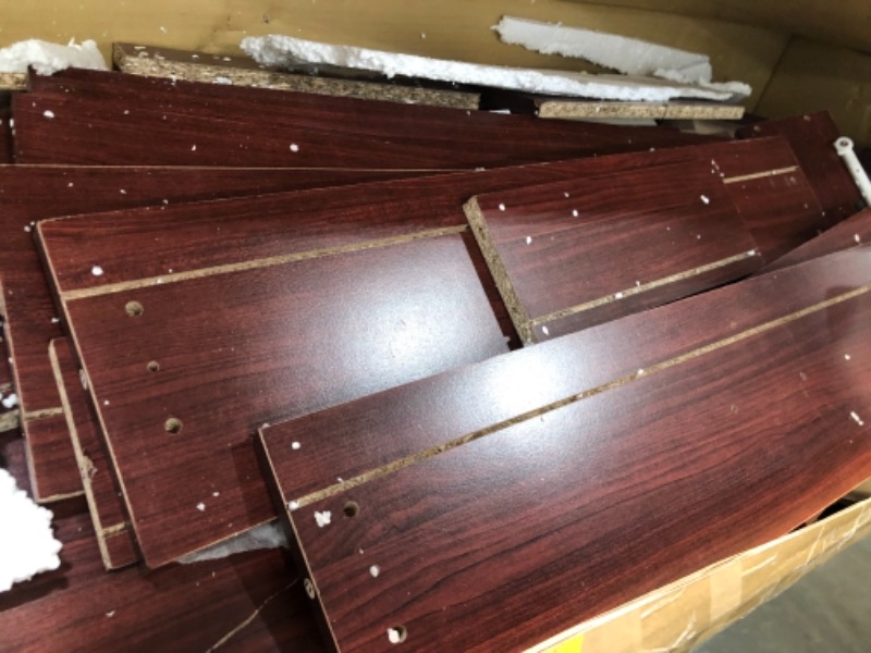 Photo 1 of 7-Drawer 48 in. H x 31.5 in. W x 18 in. D Chest of Drawer in Mahogany
PREVIOUSLY USED MISSING HARDWARE AND MINOR DENTS  TO BOARDS