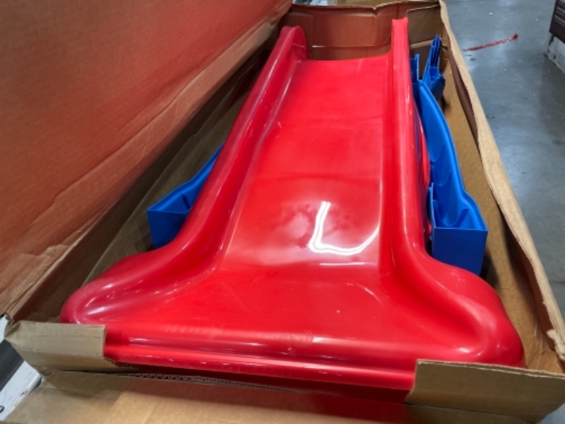 Photo 1 of Little Tikes First Slide Toddler Slide, Easy Set Up Playset for Indoor Outdoor Backyard, Easy to Store, Safe Toy for Toddler, Slip And Slide For Kids (Red/Blue), 39.00''L x 18.00''W x 23.00''H
