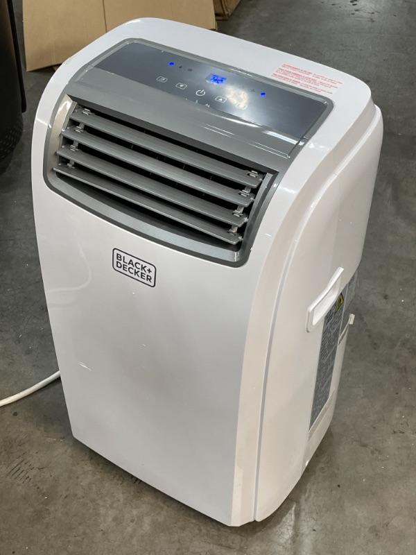 Photo 2 of BLACK+DECKER BPT08WTB Portable Air Conditioner with Remote Control, 8,000 BTU SACC/CEC (12,500 BTU ASHRAE), Cools Up to 350 Square Feet, White
