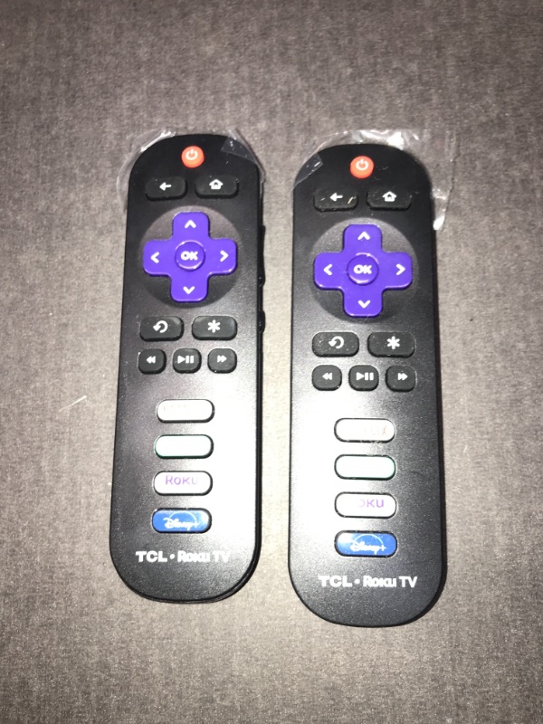 Photo 2 of pack of 2- RC280 RC282 Replacement for TCL-ROKU-TV-Remote, for TCL Roku Smart 4K LED TV with Buttons for Netflix, Disney, Hulu and Roku Channel
