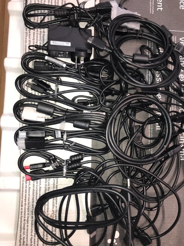 Photo 2 of SOLD AS IS ! BUNDLE OF ASSORTED TV'S AND MONITOR CABLES 