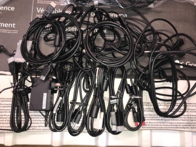 Photo 1 of SOLD AS IS ! BUNDLE OF ASSORTED TV'S AND MONITOR CABLES 