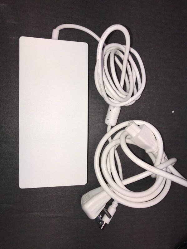 Photo 2 of New AC Adapter Slim White 140W 19V 7.37A ADS-150KL-19N-3 190140E EAY65768901 for LG 32BL95U LG 34GK950G 34GK950F 34GK950F-B 34GK950F 34UM95-PD 34UM95-PE 34UM94-PD 34UC87 34UC87M + Black Cord
