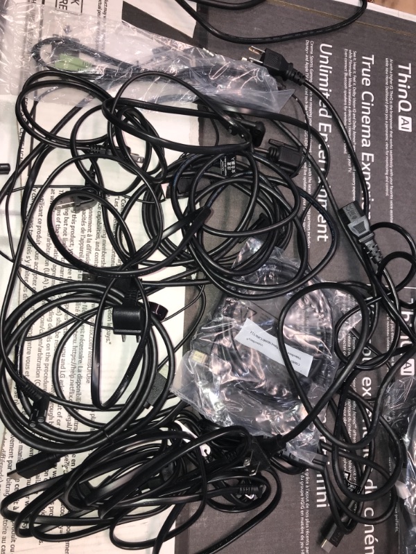 Photo 1 of SOLD AS IS ! BUNDLE OF ASSORTED TV'S AND MONITOR CABLES 