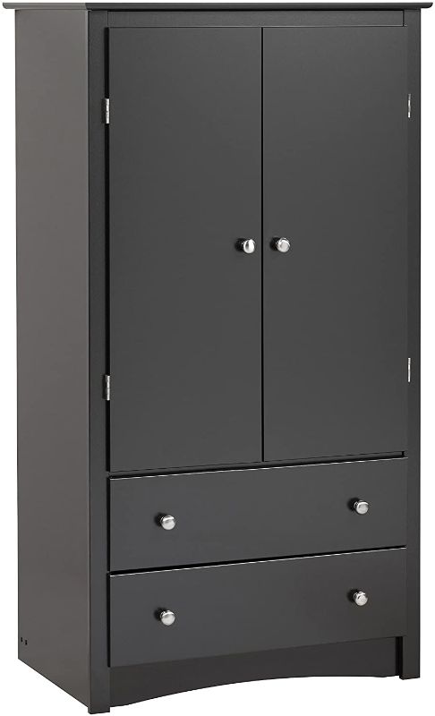 Photo 1 of Black Sonoma 2 Door Armoire
