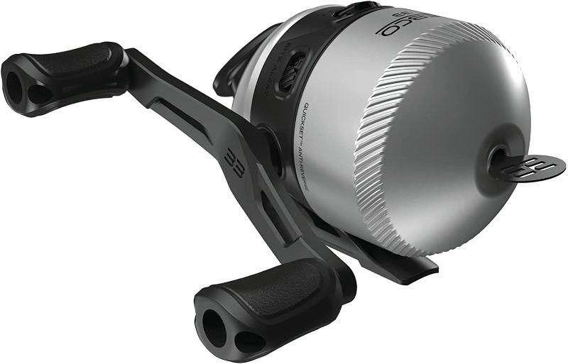 Photo 1 of Zebco 33 Spincast Fishing Reel, Quickset Anti-Reverse with Bite Alert, Smooth Dial-Adjustable Drag, Powerful All-Metal Gears with a Lightweight Graphite Frame