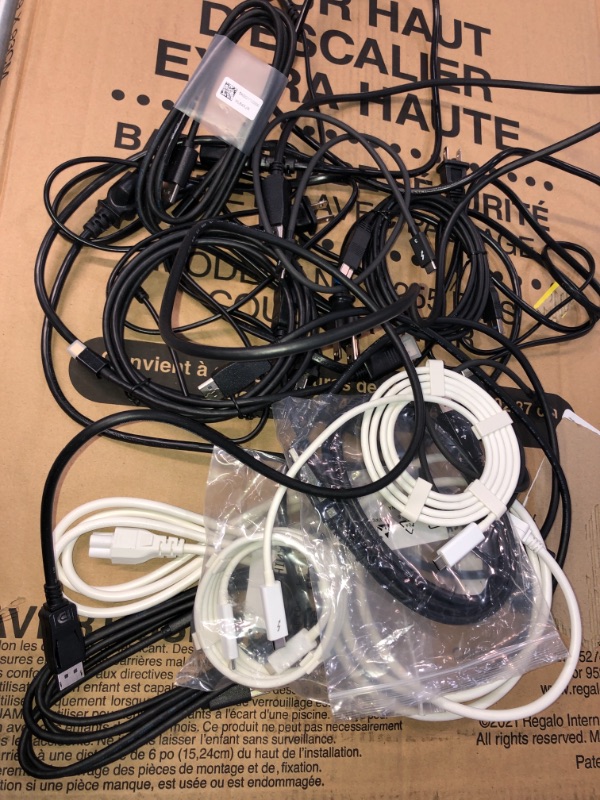 Photo 1 of SOLD AS IS !! BUNDLE OF ASSORTED TV'S AND MONITORS POWER CORD CABLES 