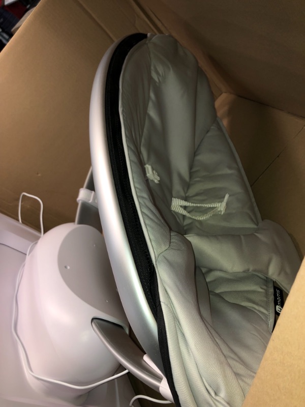 Photo 10 of **parts only** 4moms mamaRoo 4 Baby Swing, Bluetooth Baby Rocker with 5 Unique Motions, Smooth, Nylon Fabric, Grey Classic , 33x19.5x25.5 Inch