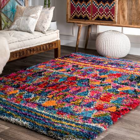 Photo 1 of ***STOCK PHOTO FOR REFERNCE ONLY***
5' X 8' MULTICOLOR SHAG RUG 