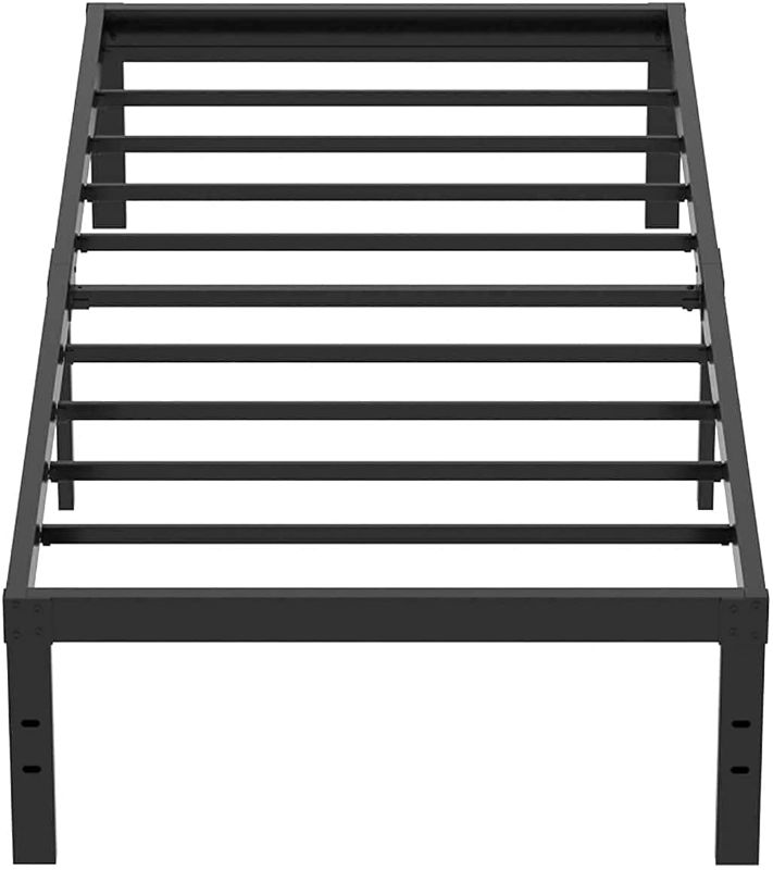 Photo 1 of *** STOCK PHOTO FOR REFERNCE ONLY****
Twin XL Bed Frame No Box Spring Needed 14 Inch Heavy Duty Metal Platform Base Steel Slat Support