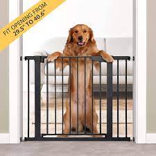 Photo 1 of Cumbor 40.6” Auto Close Safety Baby Gate, Durable Extra Wide Child Gate for Stairs,Doorways, Easy Walk Thru Dog Gate for House. Includes 4 Wall Cups, 2.75-Inch and 5.5-Inch Extension,