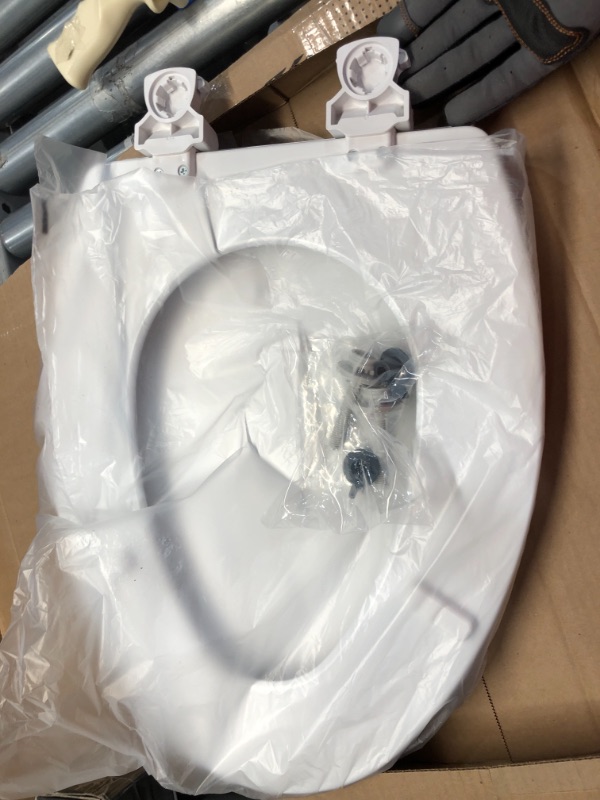 Photo 3 of BEMIS 1500EC 390 Toilet Seat with Easy Clean and Change Hinges