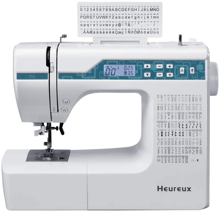 Photo 1 of Heureux Sewing Machine Computerized and Quilting, 200 Built-in Stitches, LCD Display, Z6 Automatic Needle Threader, Twin Needle
