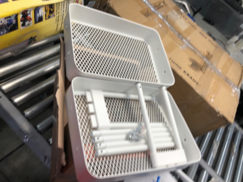 Photo 3 of 3-Tier Metal Basket Rolling Cart with Top