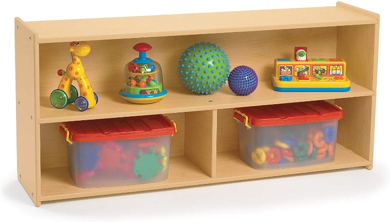 Photo 1 of Children's Factory-ANG7148 Angeles Value Line Toddler 2-Shelf Storage, Classroom Organization for Teachers, Kids Shelves/Organizer, Playroom/Daycare/Preschool, 24"h
