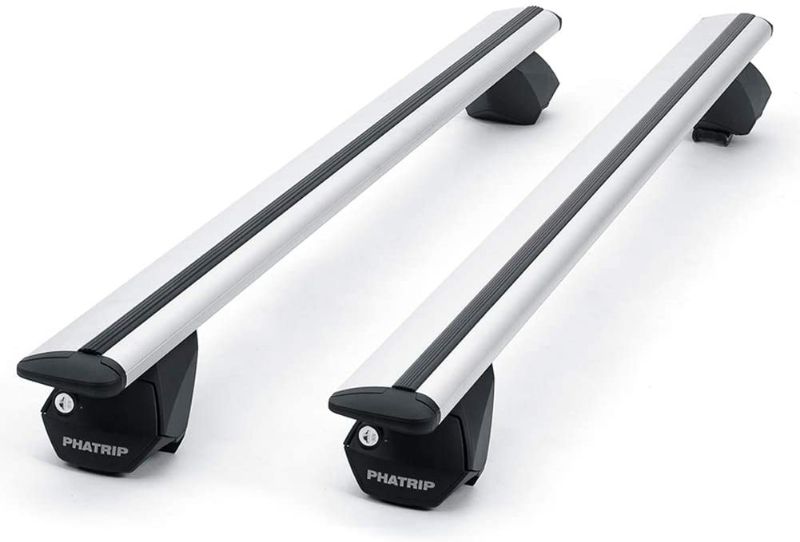 Photo 1 of 47” Universal Roof Rack Cross Bars Set, 4 Legs with Key Lock, Aluminum Bars, Idea for Roof Basket, Bike Rack, Kayak Rack Fit SUV Vehicles with Raised Side Rails and Flush Side Rails
