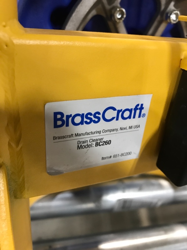 Photo 4 of BrassCraft BC260 .31-Inch by 50-Feet Cable Drum Machine
