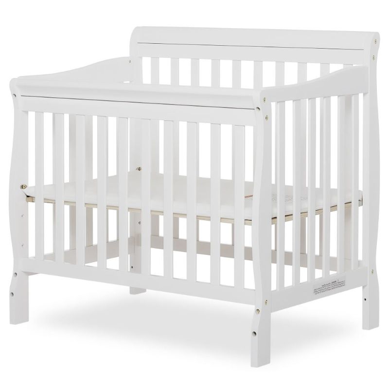 Photo 1 of Dream On Me Aden 4 in 1 Convertible Mini Crib, White
