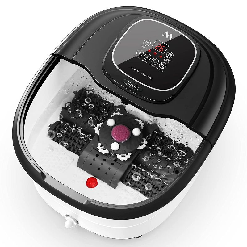 Photo 1 of Foot Spa Misiki Foot Bath Massager with Heat & 3 Automatic Modes and 6 Motorized Massage Rollers, Adjustable Time & Temperature