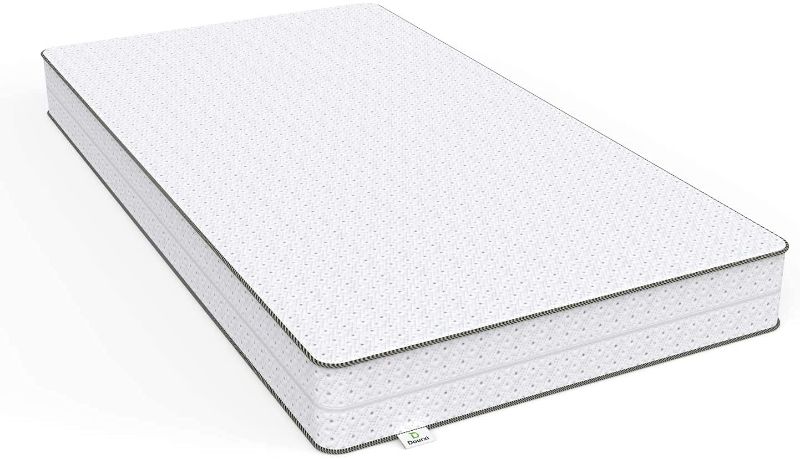 Photo 1 of Dourxi Crib and Toddler Mattress - Dual Sided Comfort Memory Foam Mattress with Removable Breathable Cover and Extra Waterproof Protector, Standard Size Crib Mattress for Infant Baby and Toddler
52x27.5x5.5 Inch 