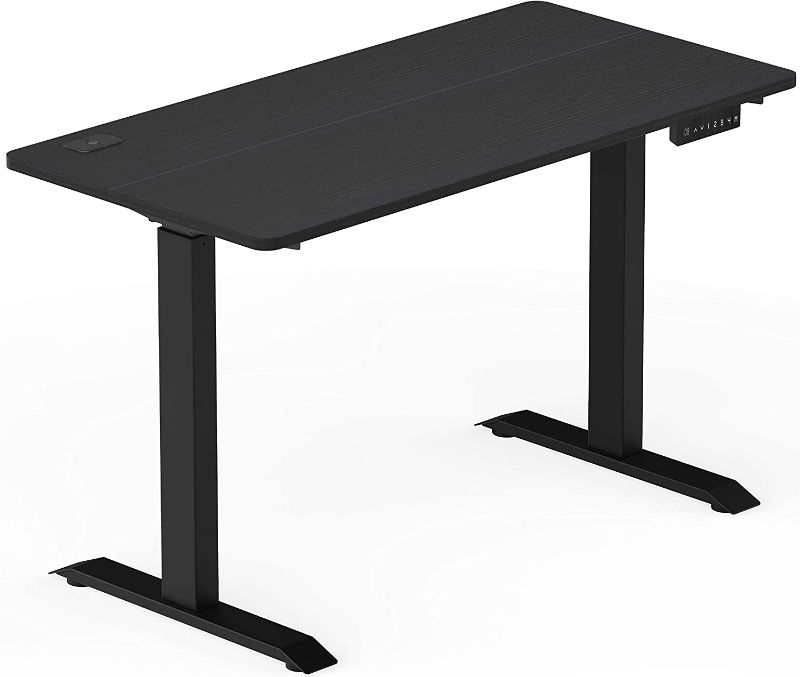 Photo 1 of  SHW Memory Preset Electric Height Adjustable Standing Desk, 48 x 24 Inches, Black
