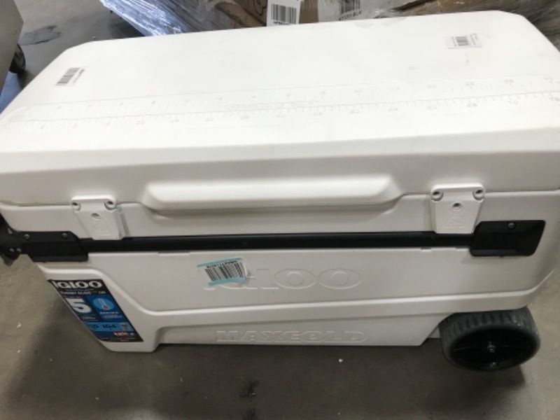 Photo 2 of Igloo 50170 110 Qt Glide Pro Portable Large Ice Chest Wheeled Cooler