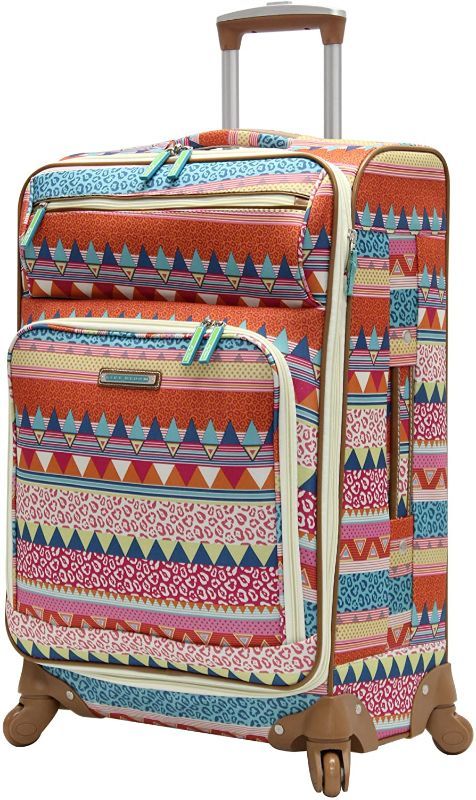Photo 1 of ***USED,, cosmetic damage/scratched*** Lily Bloom Midsize 24" Expandable Design Pattern Luggage With Spinner Wheels (24in, On the Prowl)…