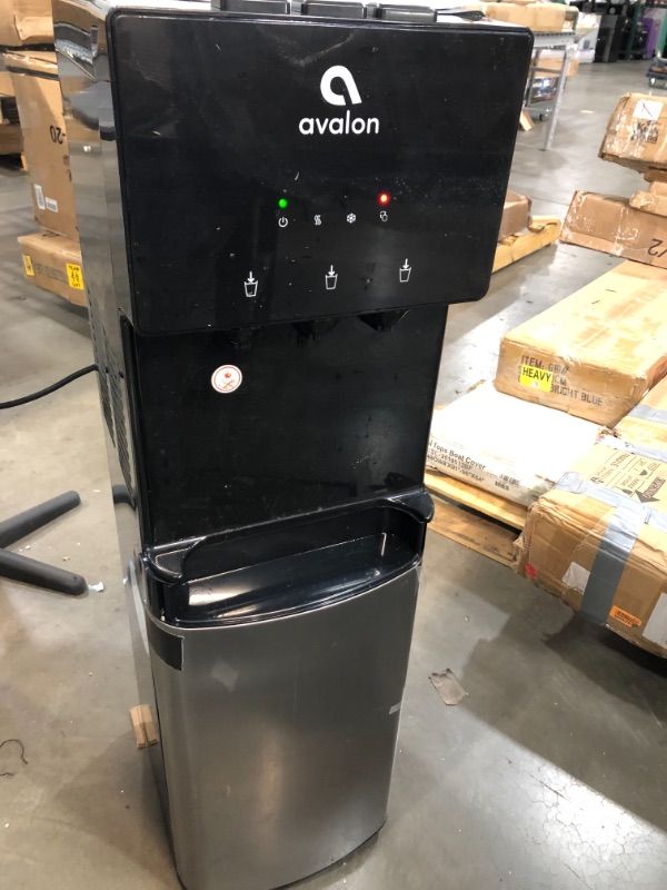 Photo 7 of ***DENTED/OUT OF PLACE WHERE SHOWN***
Avalon Bottom Loading Water Cooler Water Dispenser with BioGuard- 3 Temperature Settings - Hot, Cold & Room Water, Durable Stainless Steel Construction, Anti-Microbial Coating- UL/Energy Star Approved
