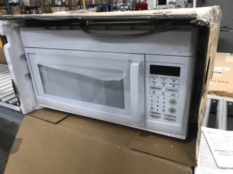 Photo 2 of 1.6 cu. ft. Over the Range Microwave in White
