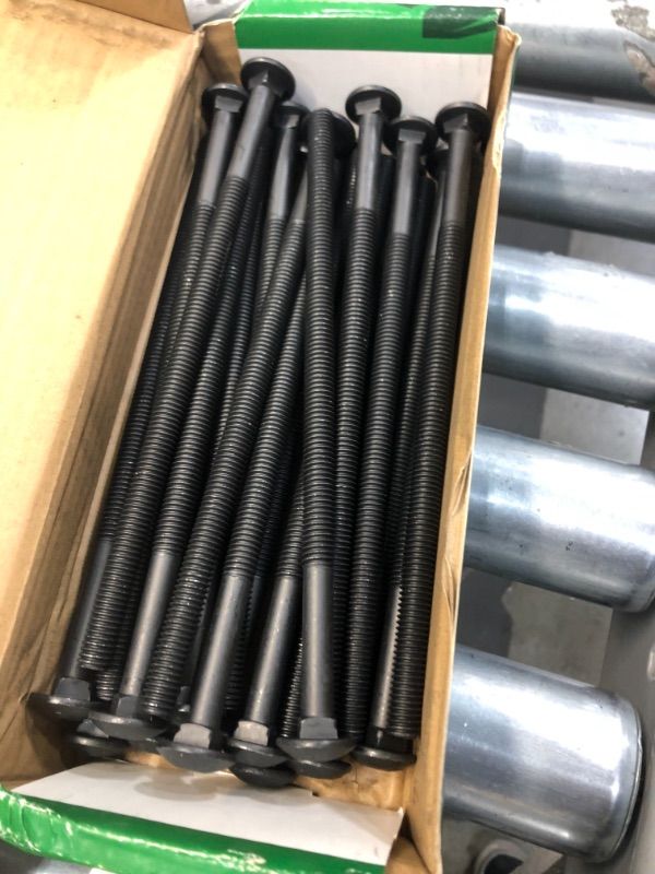 Photo 2 of 3/8 in.-16 x 8 in. Black Exterior Carriage Bolts 1 box 