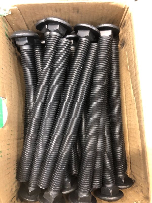 Photo 1 of 1/2 in.-13 x 6 in. Black Deck Exterior Carriage Bolts 1 box
