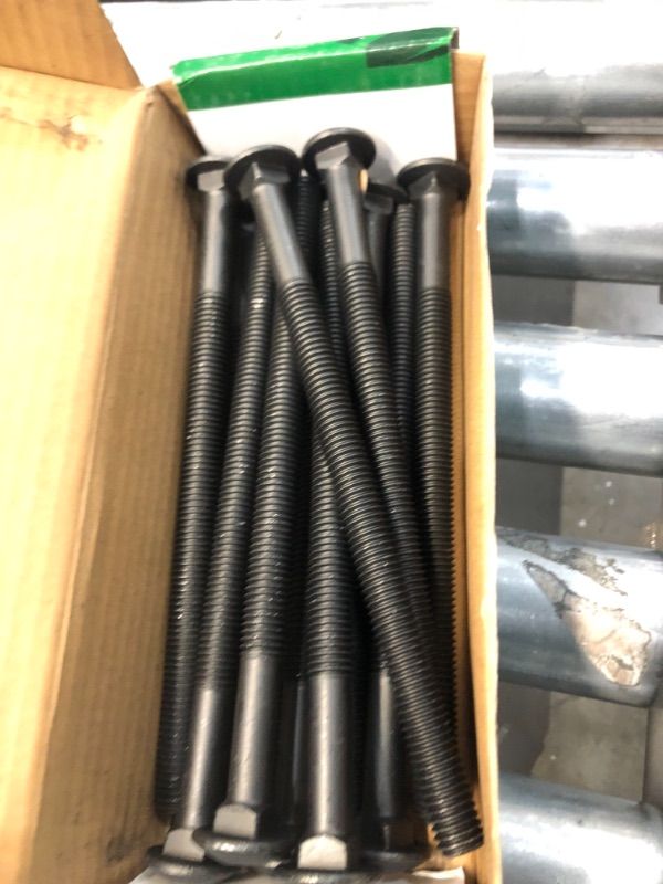 Photo 2 of 1/2 in.-13 x 8 in. Black Exterior Carriage Bolts 1 box
