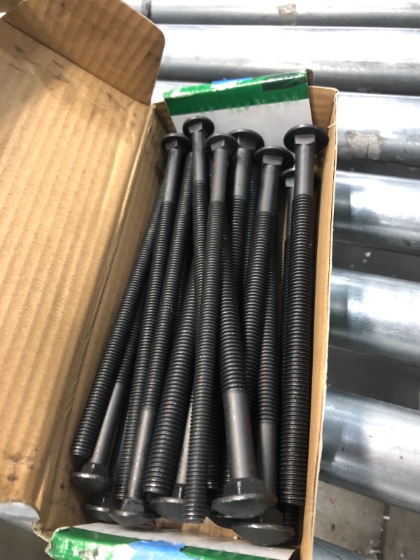 Photo 2 of 1/2 in.-13 x 8 in. Black Exterior Carriage Bolts (12-Pack)
