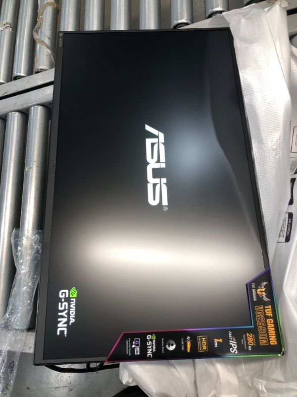 Photo 2 of ASUS TUF Gaming VG259QM 24.5inch Monitor, 1080P Full HD (1920 x 1080), Fast IPS, 280Hz (Supports 144Hz), G-SYNC Compatible, Extreme Low Motion Blur Sync, 1ms, DisplayHDR 400, DisplayPort HDMI