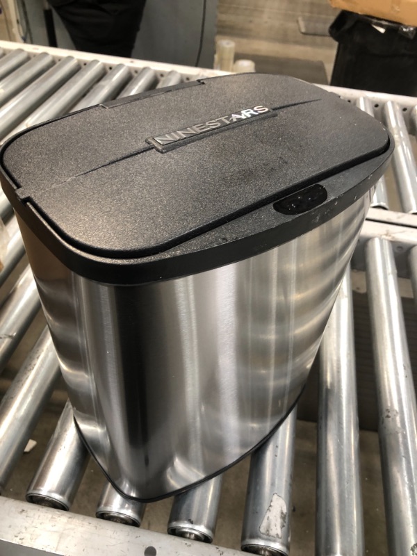 Photo 2 of Nine Stars Motion Sensor Combo Touchless 13.2 Gal / 2.1 Gal Trash Can, Stainless Steel