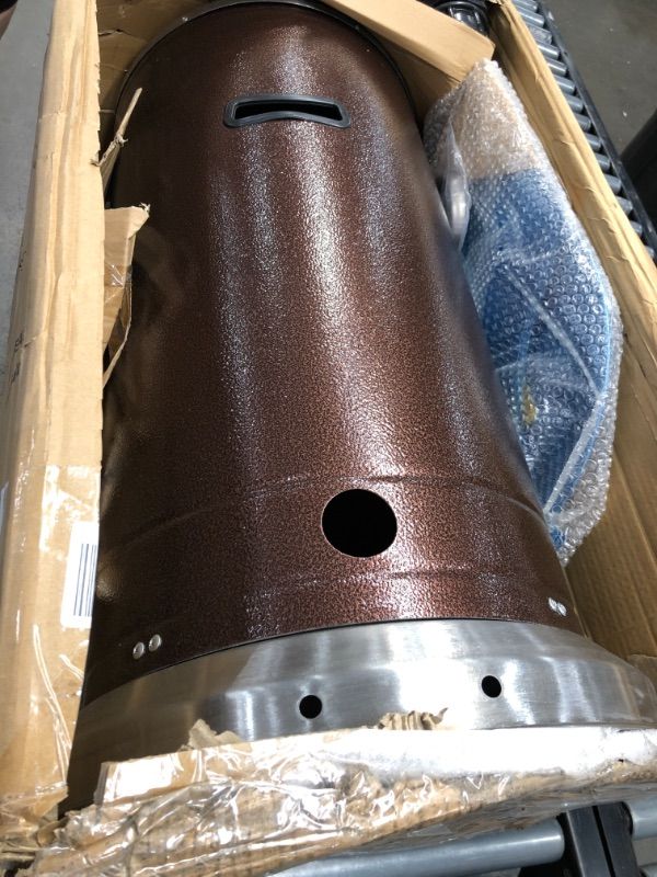 Photo 1 of ***PARTS ONLY*** Hiland HLDS01-SSHGT 48,000 BTU Propane Patio Heater with Wheels and Table, Large, Hammered Bronze/SS