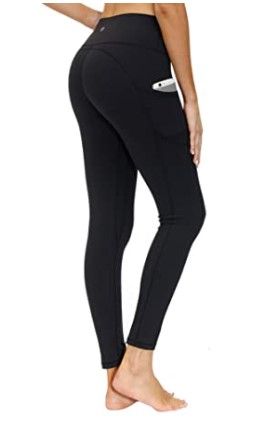 Photo 1 of YUGSOUL High Waist Yoga Pants, Workout Leggings for Women with Pockets, 7/8 Squat Proof Tummy Control Leggings-XL
