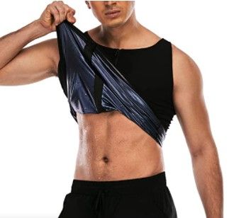 Photo 1 of Newitt Heat Trapping Sauna Suit Corset Body Shaper Zipper Sweat Enhancing Vest Top Workout Shirt
