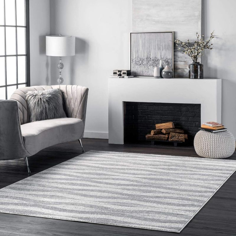 Photo 1 of 
nuLOOM Tristan Contemporary Area Rug, 7x9 ft, Grey