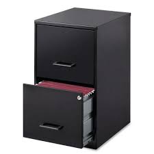 Photo 1 of HIRSH Vertical 2-Drawer Metal Filing Cabinet - Black