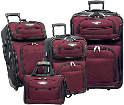 Photo 1 of Traveler 's Choice Amsterdam set de equipaje de 4 piezas, Rojo), TS6950R
