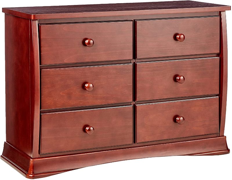 Photo 1 of Delta Children Bentley Six Drawer Dresser, Black Cherry Espresso
