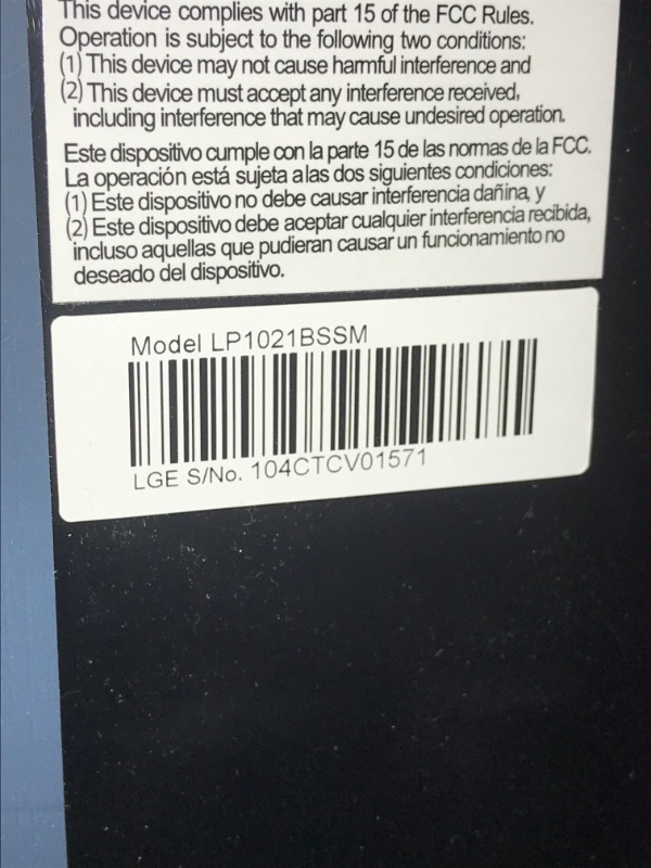 Photo 8 of 10,000 BTU (DOE) 115-Volt Portable Air Conditioner LP1021BSSM with Dehumidifier Function and WiFi in Black
