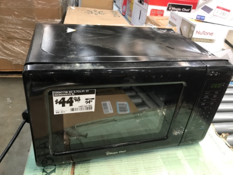 Photo 4 of 0.7 cu. ft. Countertop Microwave in Black with Gray Cavity
