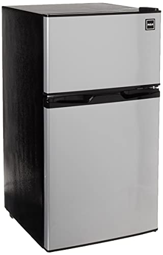 Photo 1 of  **PARTS ONLY ** 3.2 Cubic Foot 2 Door Fridge and Freezer Stainless Steel